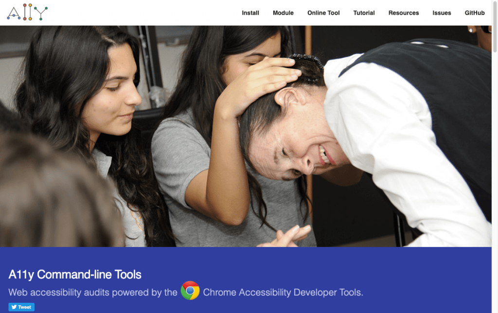 Screenshot of the https://addyosmani.com/a11y/ website